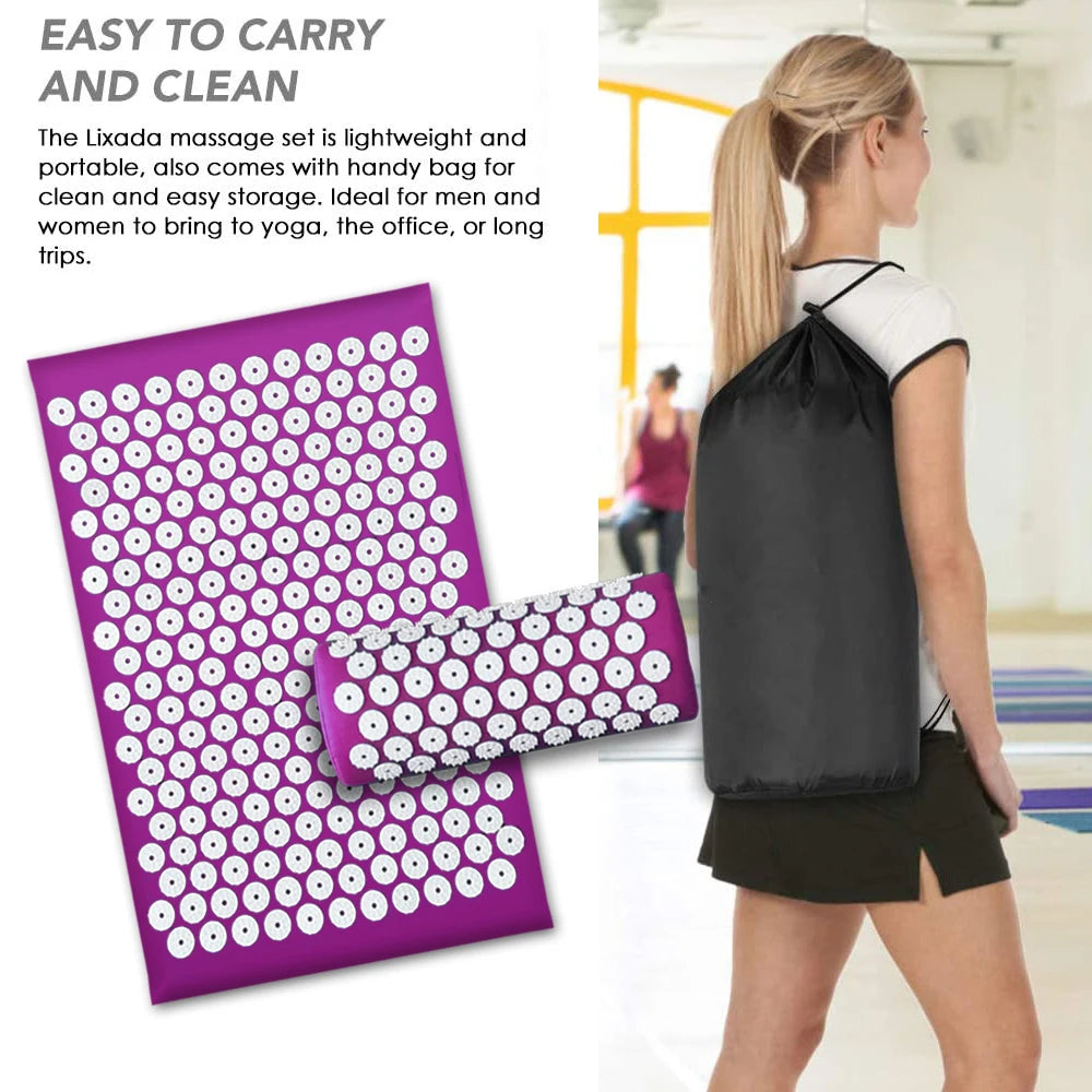 Acupressure Mat & Pillow Set