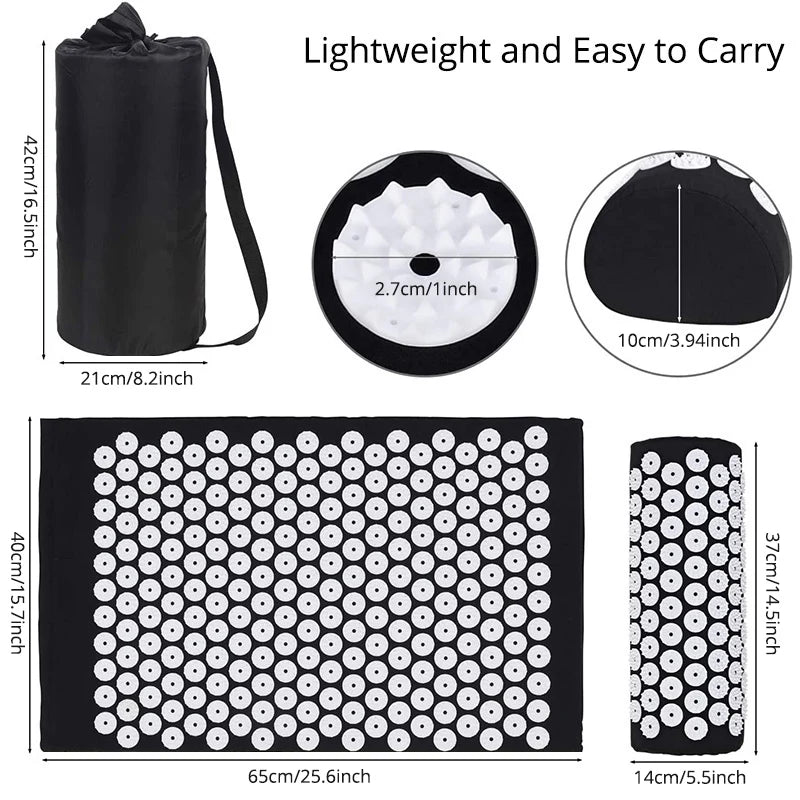 Acupressure Mat & Pillow Set